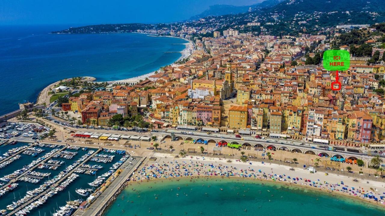 Menton, Centre Historique, Vue Mer Esterno foto